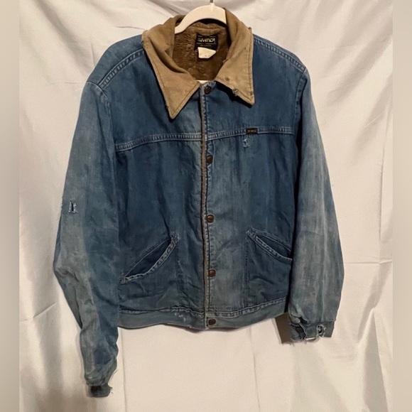 XXL Vintage Rough Round The Edges Faded Maverick Trucker Jacket - Picture 7 of 14